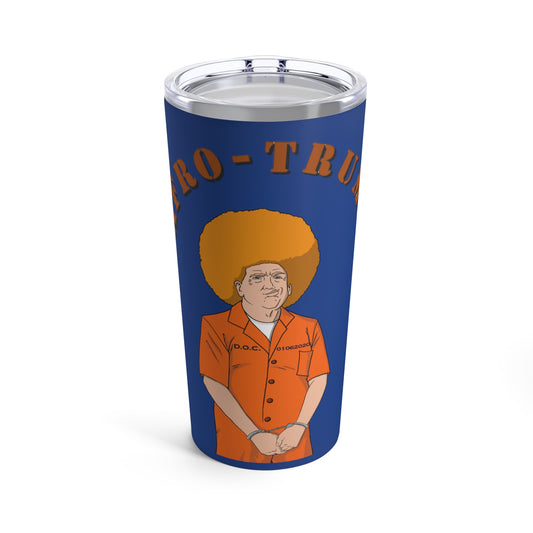 Afro Trump Tumbler 20oz (Blue)