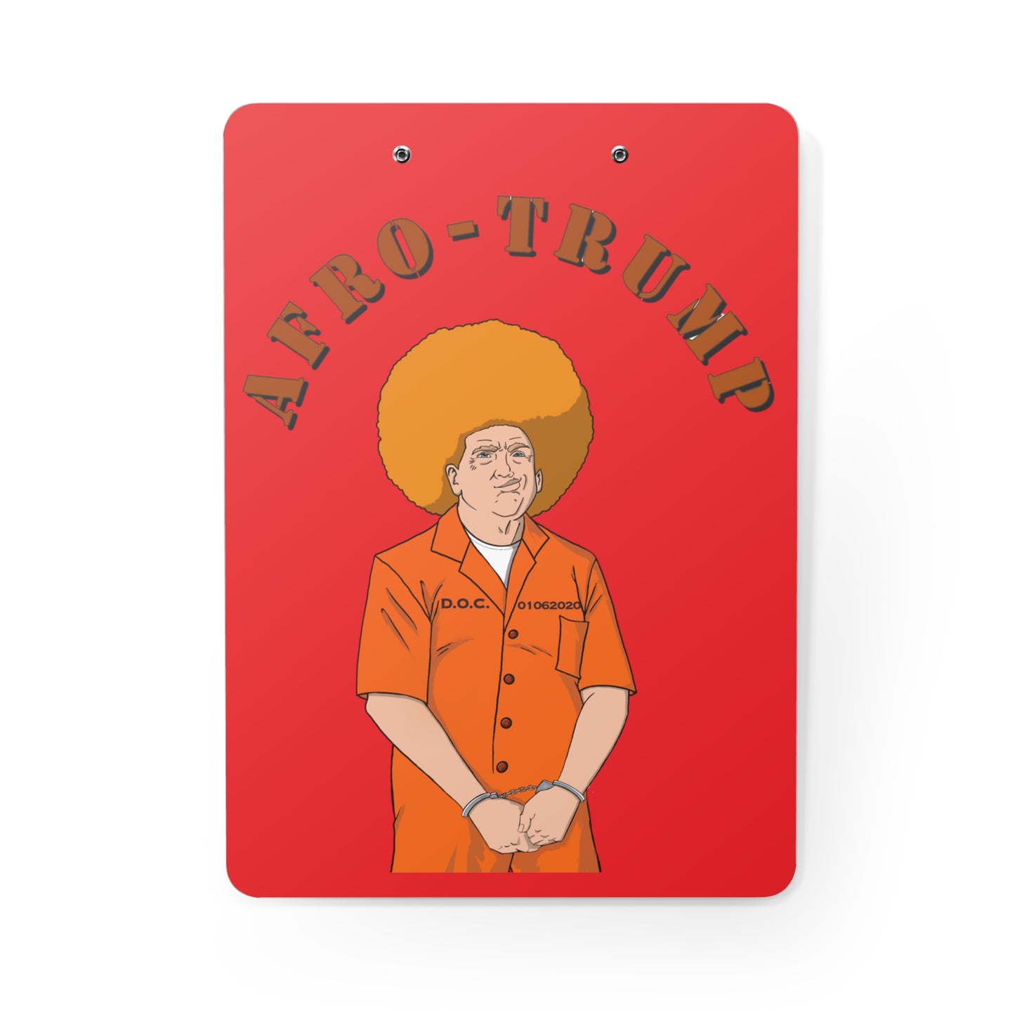 Afro Trump Clipboard (Red)