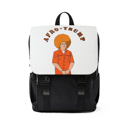 Afro Trump Unisex Casual Shoulder Backpack