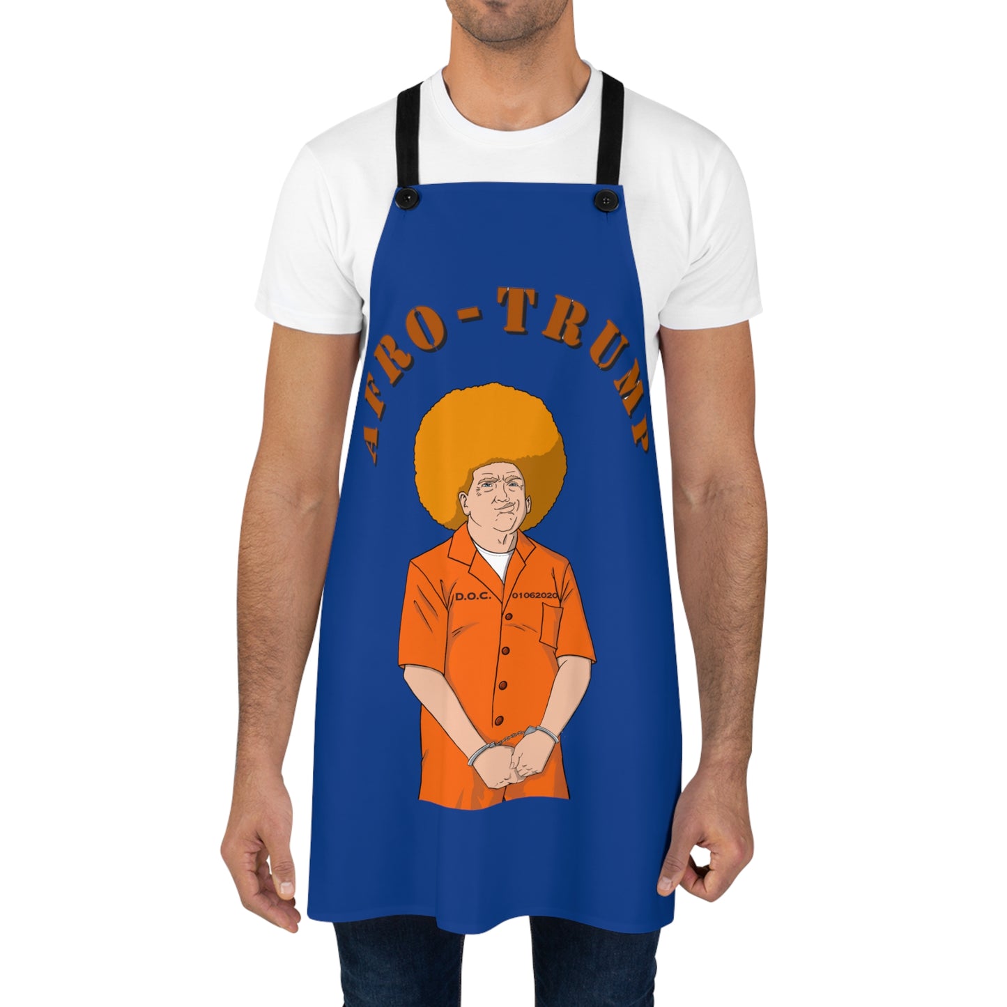 Afro Trump Apron (Blue)