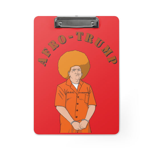 Afro Trump Clipboard (Red)