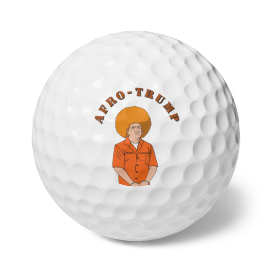 Afro Trump Golf Balls, 6pcs