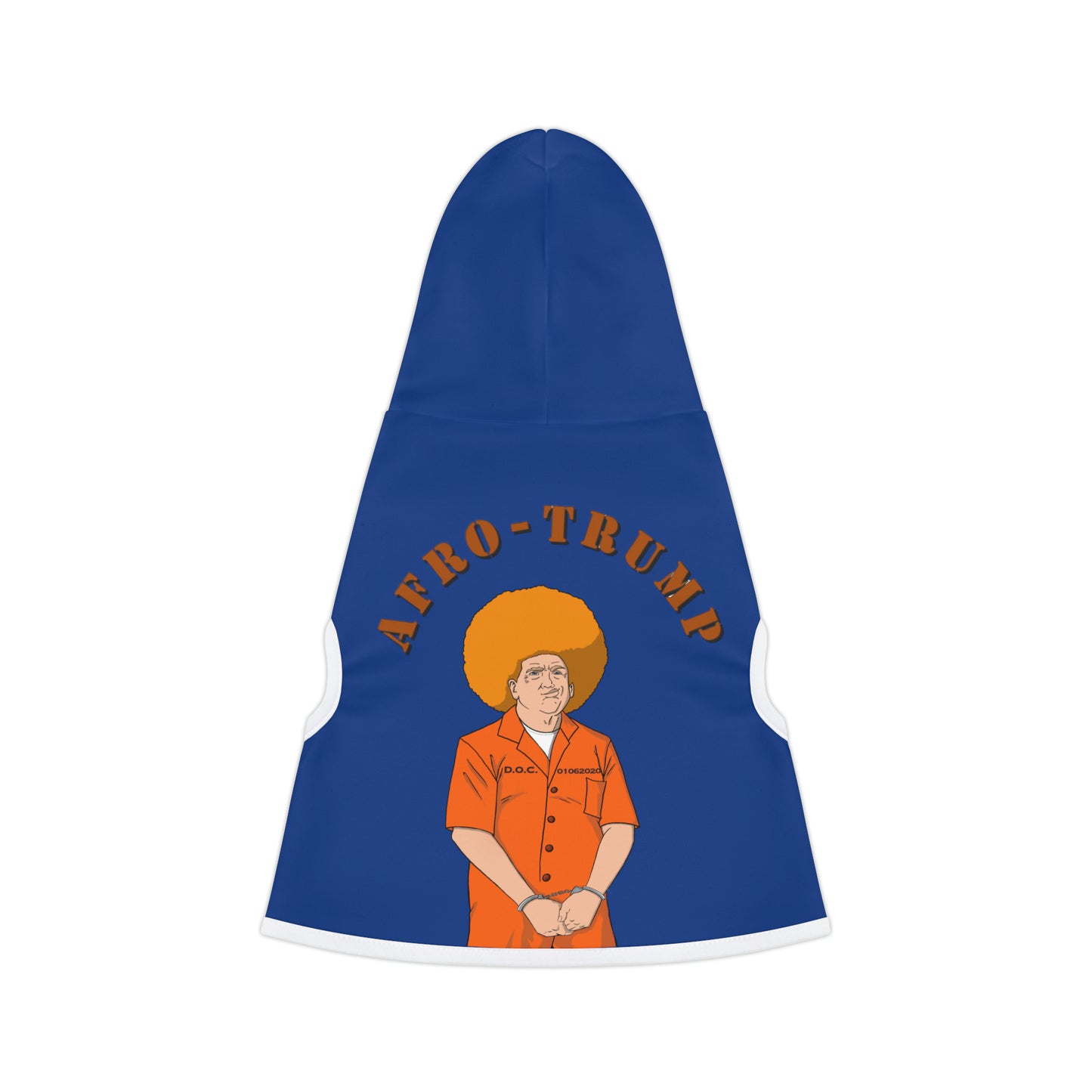 Afro Trump Pet Hoodie (Blue)