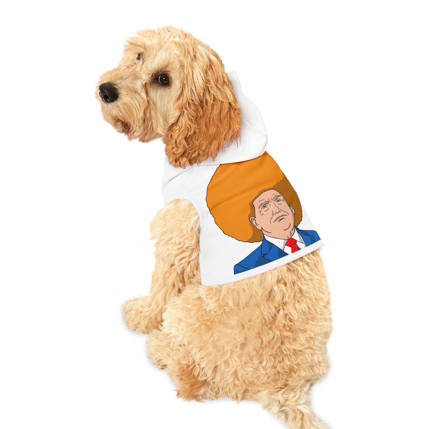 Trump For President Pet Hoodie (White)