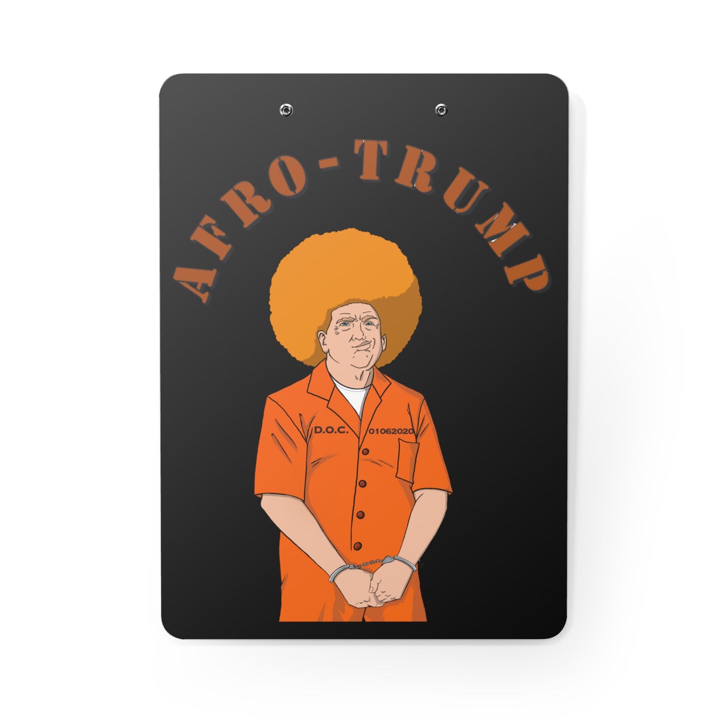 Afro Trump Clipboard (Black)