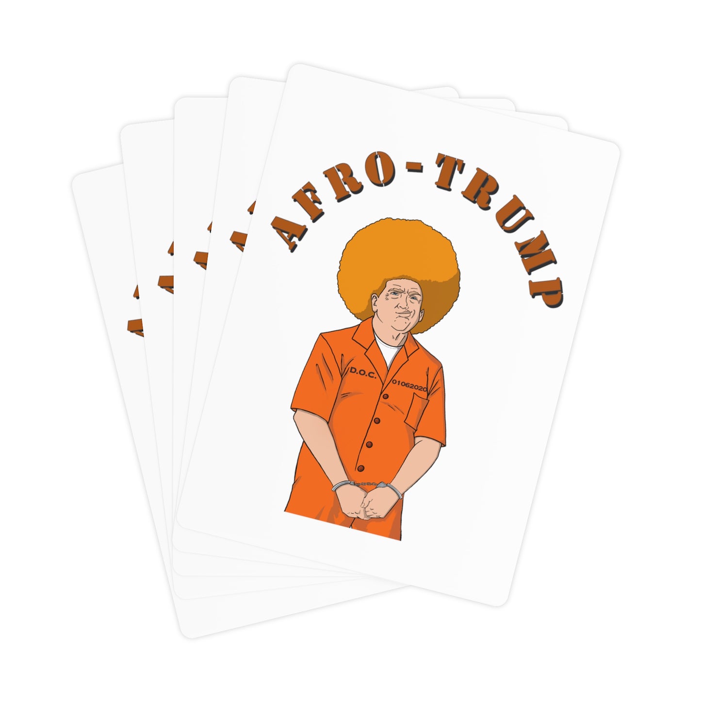 Afro Trump Poker Cards