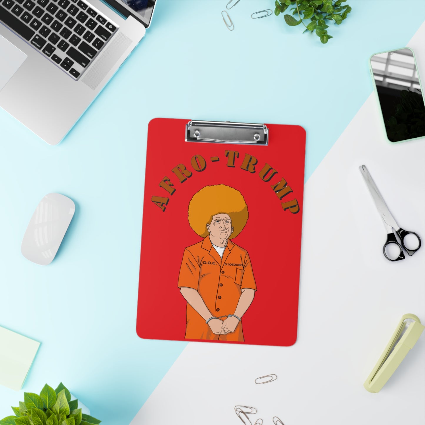 Afro Trump Clipboard (Red)